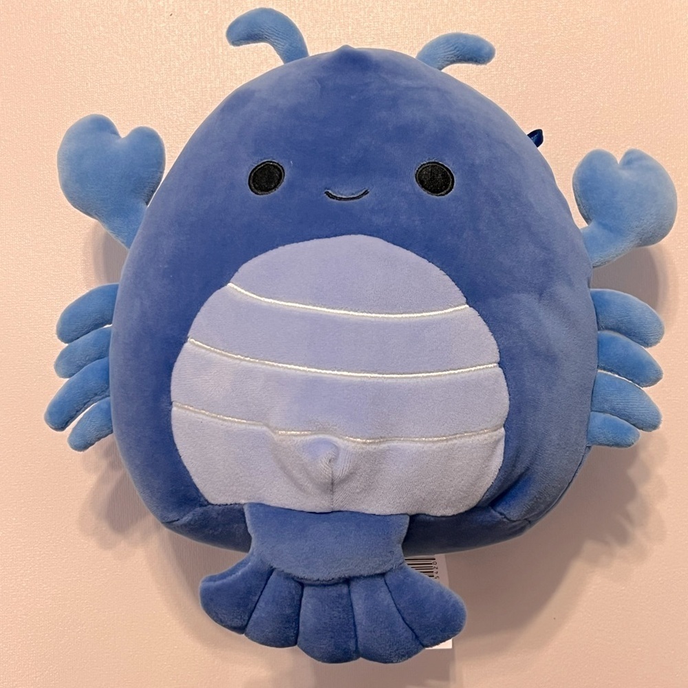 Squishmallow Lobert 8" Blue Lobster Plush Toy - Missing Tag